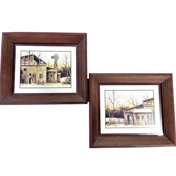 Home Interior’s Barn Prints 1970’s Robert Nioy Farm Vintage Buildings - Picture 5 of 5